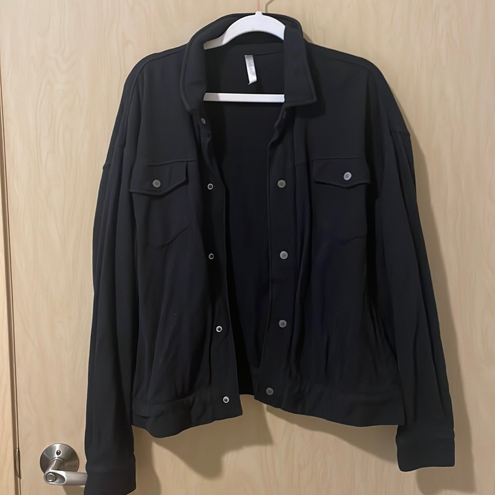 Black bomber jacket